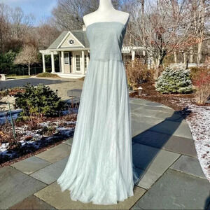 NWT BHLDN Jenny Yoo Ryder Convertible Maxi Dress Wedding Strapless Flowy Green